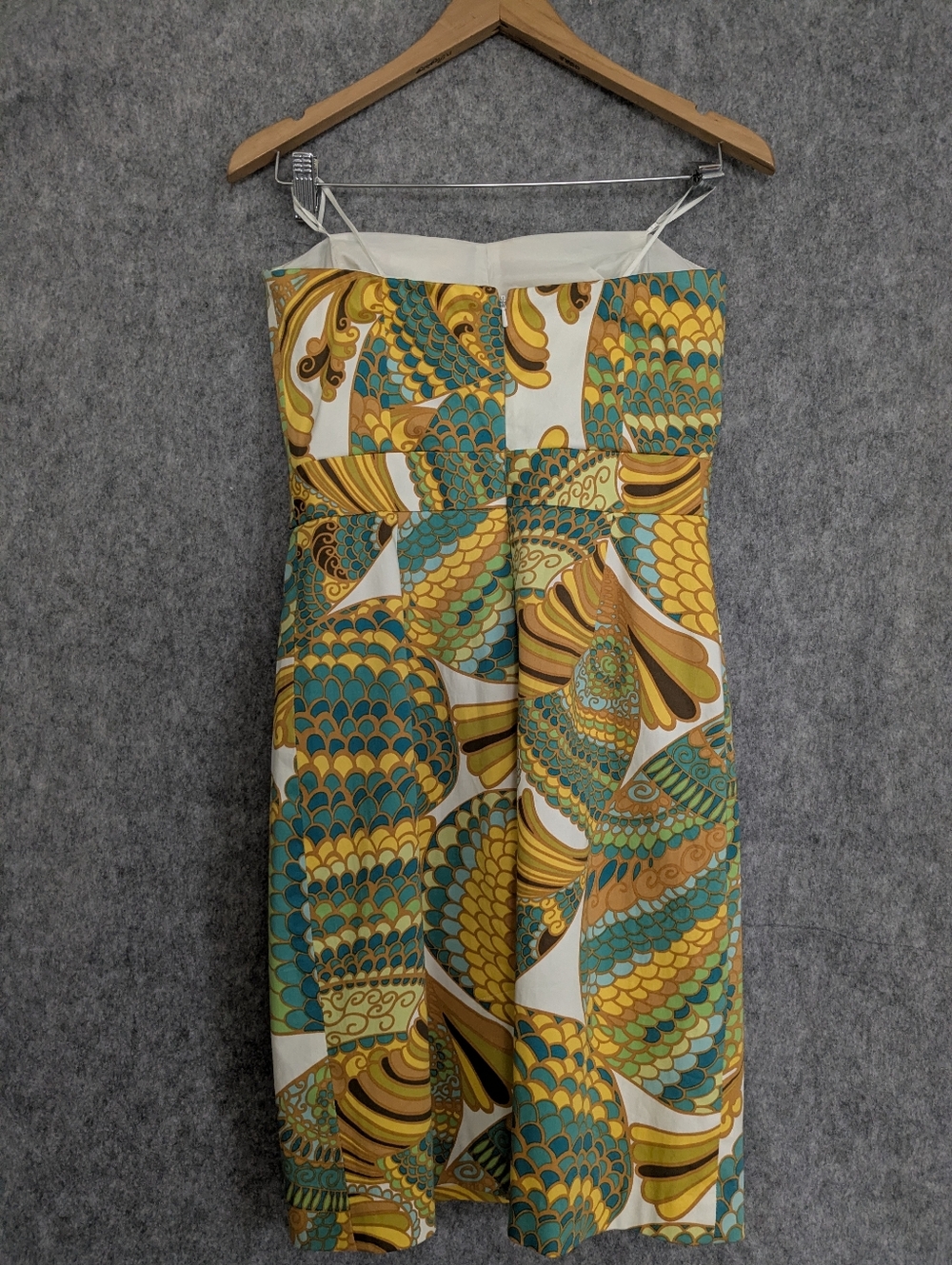 Trina Turk x Banana Republic Pisces Cora Strapless Sheath Dress Size 2 - Picture 4 of 14